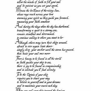 Be the Captain of Your Ship