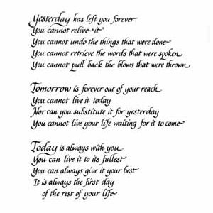 Yesterday Has Left You Forever