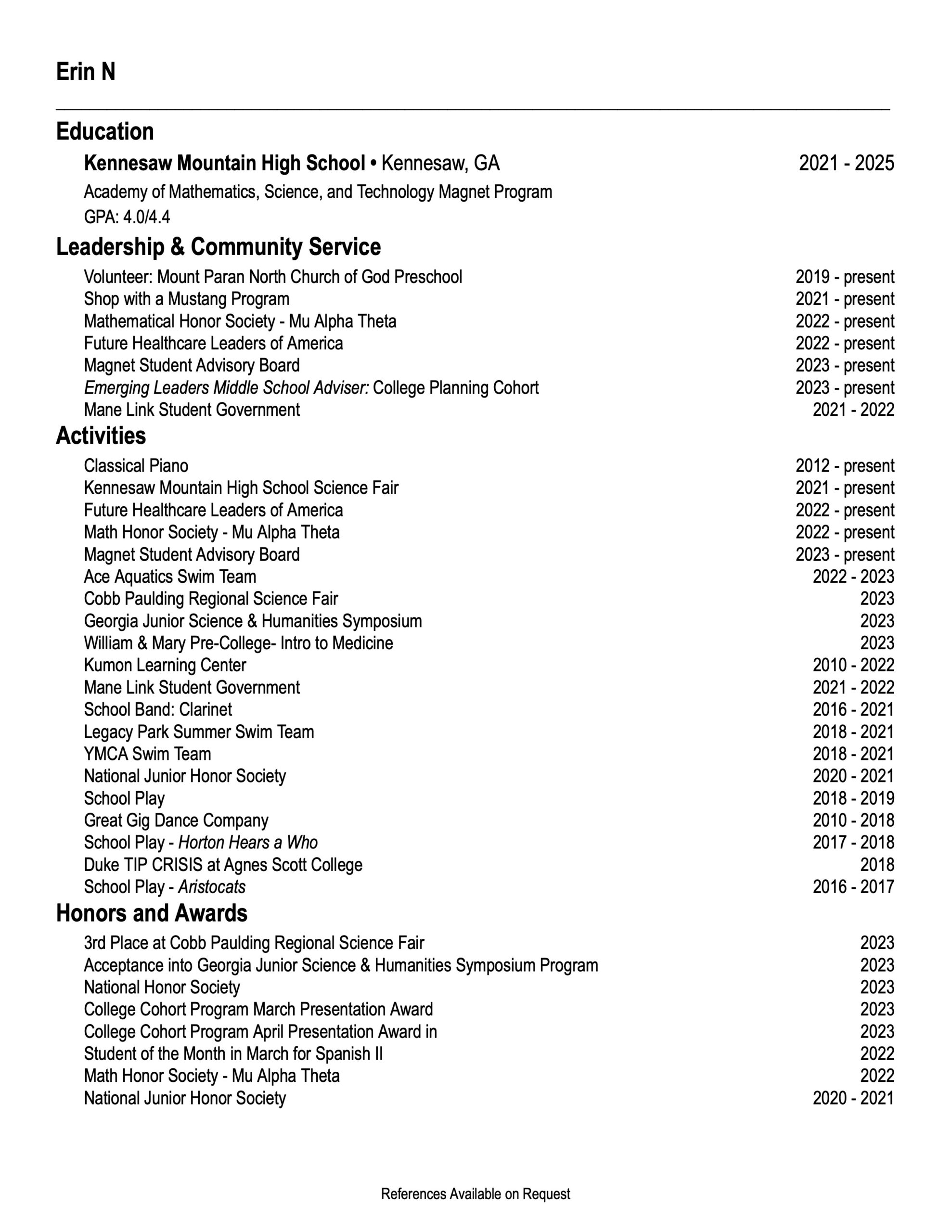 Developing a Résumé Building Strategy